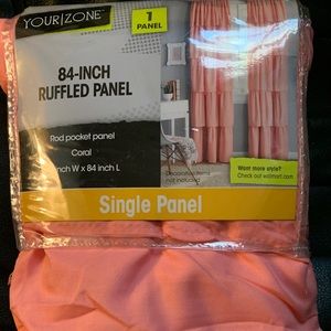 YourZone Ruffled 84 Inch Panel